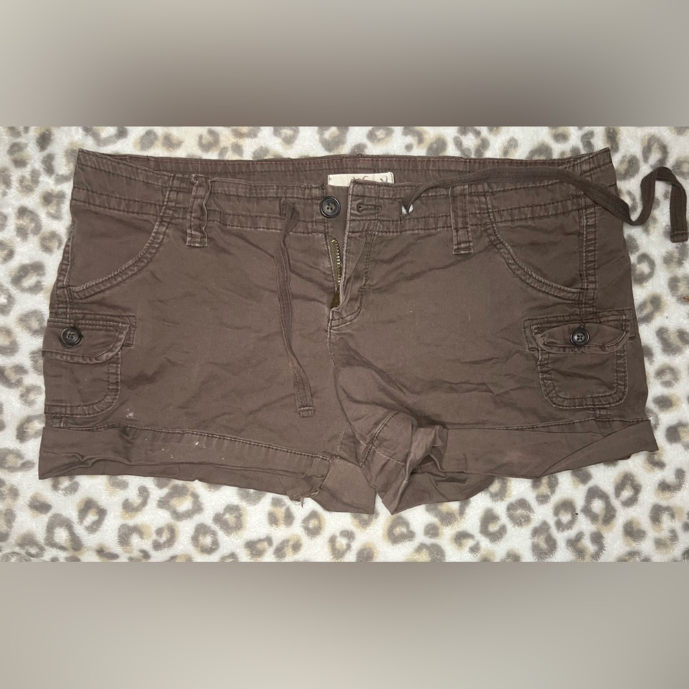 Hollister Brown Women's Cargo Shorts